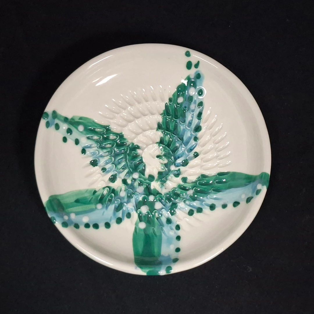 Plato rasca ajos diseño Estrella Verde